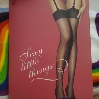 Victoria's Secret Sexy Little Things Glam It Up Thigh High Stockings White C